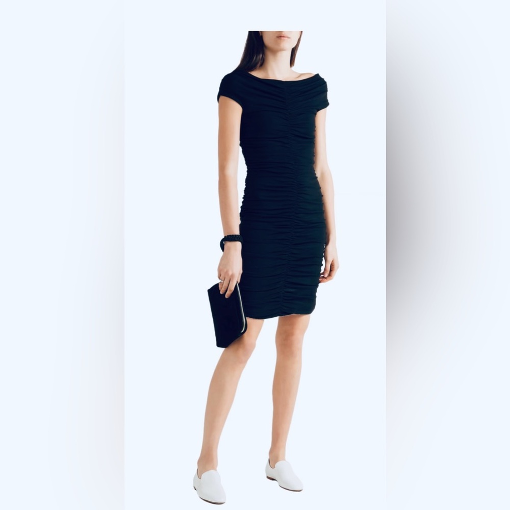 The Row Hali Dress Navy Blue